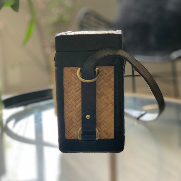 Sancia L'echelle Rattan Box Bag - Sold out - Picture 2 of 7